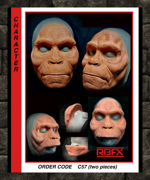 C57 - Early Man/ Hominid/ Caveman/ Primate/ ape - Foam Latex