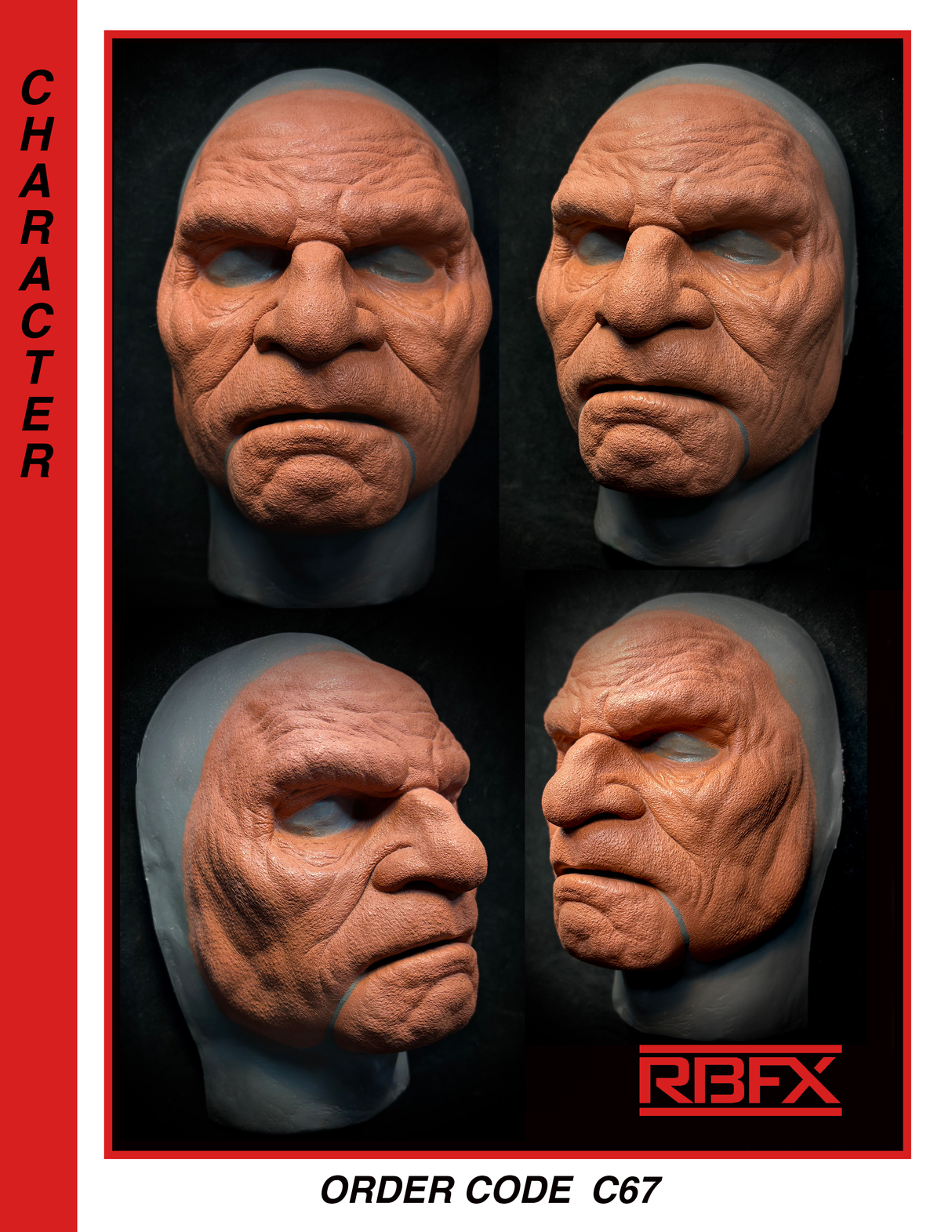 C67 - YETI/ SASQUATCH/THUG/MONSTER/ NEANDERTHAL/CAVEMAN - Foam Latex