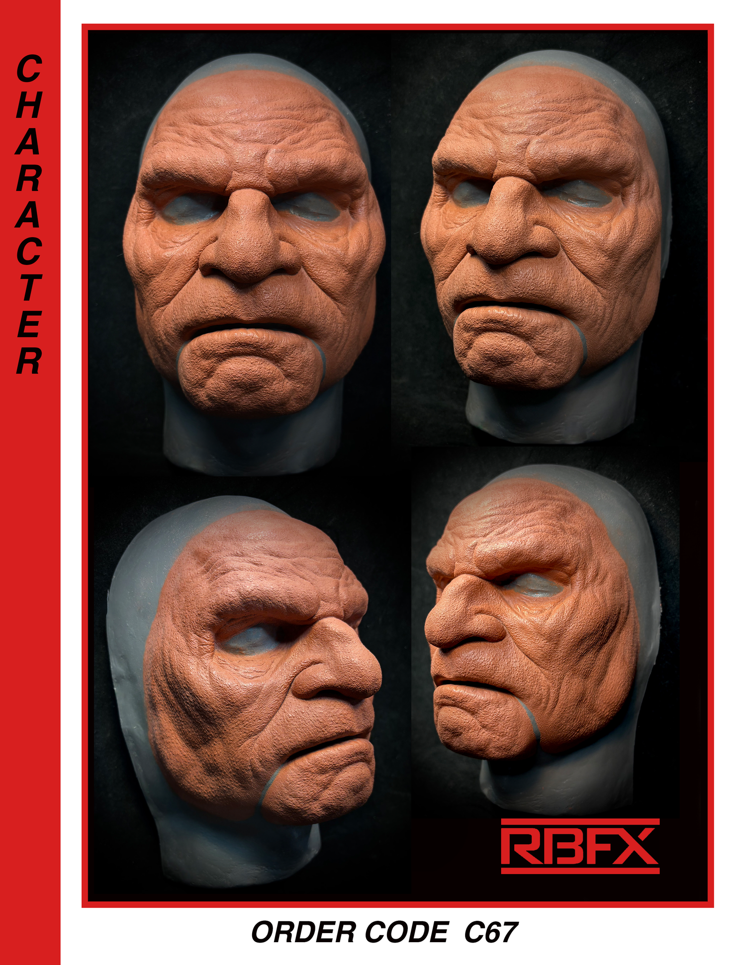 C67 - YETI/ SASQUATCH/THUG/MONSTER/ NEANDERTHAL/CAVEMAN - Foam Latex