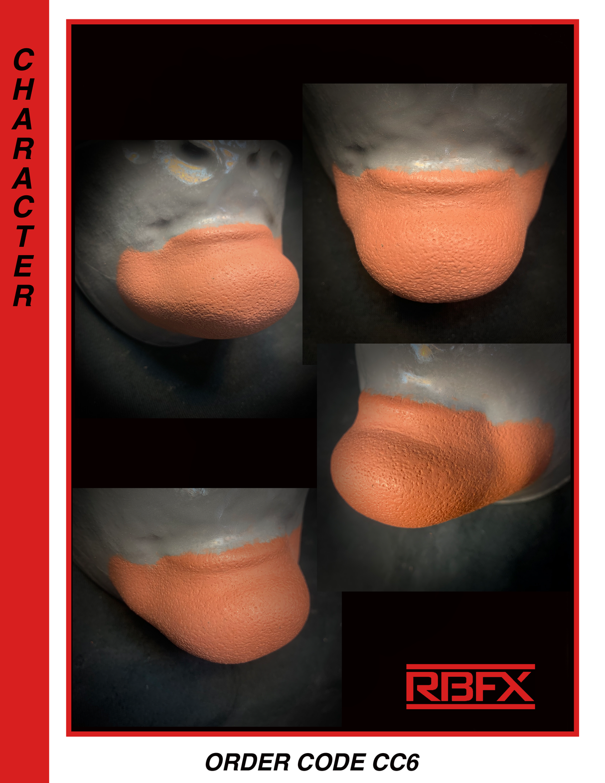 CC6 - CHIN/ WITCH CHIN - Foam Latex