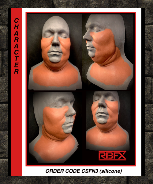 CSFN3 - SILICONE CHARACTER CHEEK & NECK WRAP - SILICONE