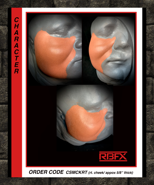 CSMCKRT(SILICONE)- RT. CHEEK/SWOLLEN - Silicone