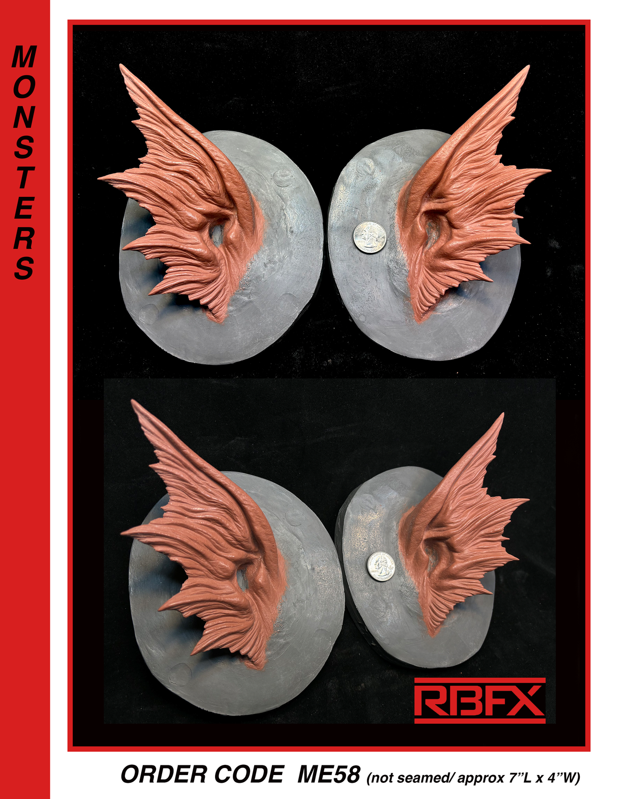 ME58 (NOT SEAMED) - ALIEN/ MERMAID/ FANTASY - Foam Latex