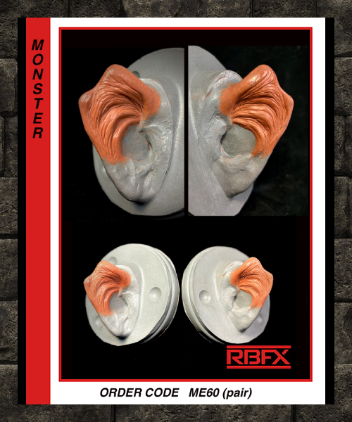 ME60 - ALIEN/ VAMPIRE/ MONSTER/ EARS/ EAR TIPS - Foam Latex