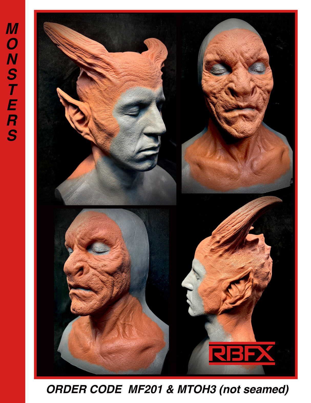 MF201 & MTOH3 (In- Store Pickup Only) -Deamon/Creature/Monster - Foam Latex