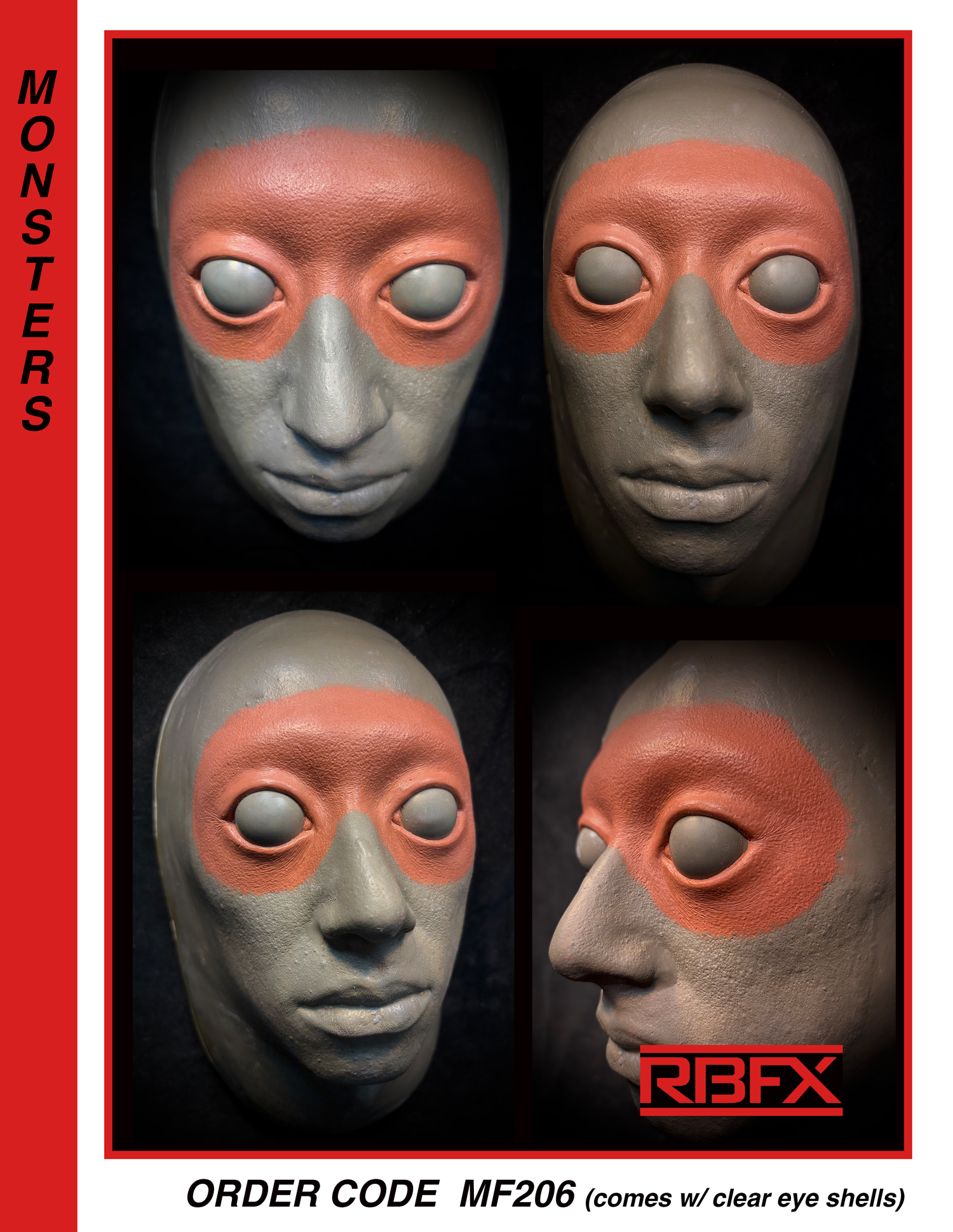 MF206 - ALIEN/MONSTER/HYBRID- Foam Latex