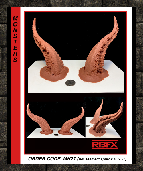 MH27 - HORNS/ DEVIL/ DEMON/ CREATURE - Foam Latex