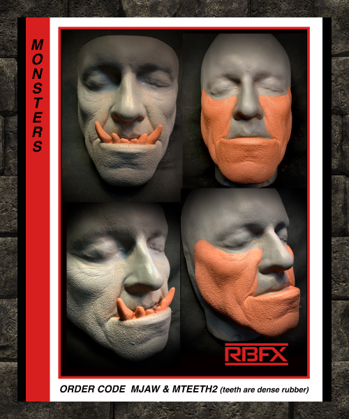 MJAW & MTEETH2 - OGRE/ ORC/ WEREWOLF/ MONSTER - Foam Latex