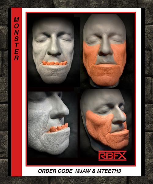 MJAW & TEETH3 - OGRE/ ORC/ CREATURE/ MONSTER - Foam Latex