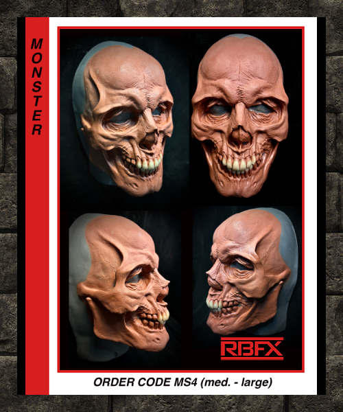 MS4 - SKULL/ ZOMBIE/ CORPSE Foam Latex