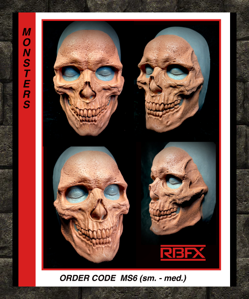 MS6 - SKULL/ SKELETON/ ZOMBIE/CORPSE - Foam Latex