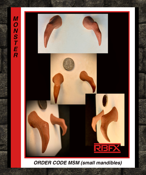 MSM - SMALL BUG MANDIBLES - Foam Latex