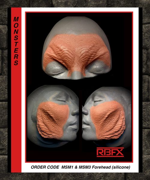 MSM1 & MSM3 FOREHEAD - MERMAID/ ALIEN - Silicone