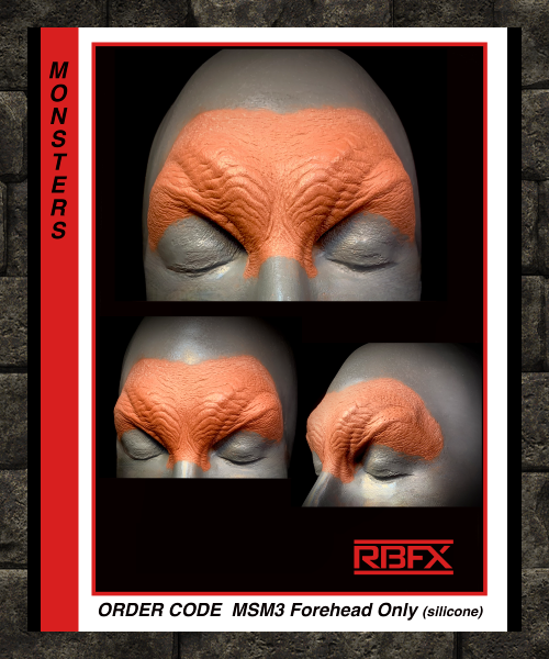 MSM3 FOREHEAD ONLY - MERMAID/ ALIEN - Silicone