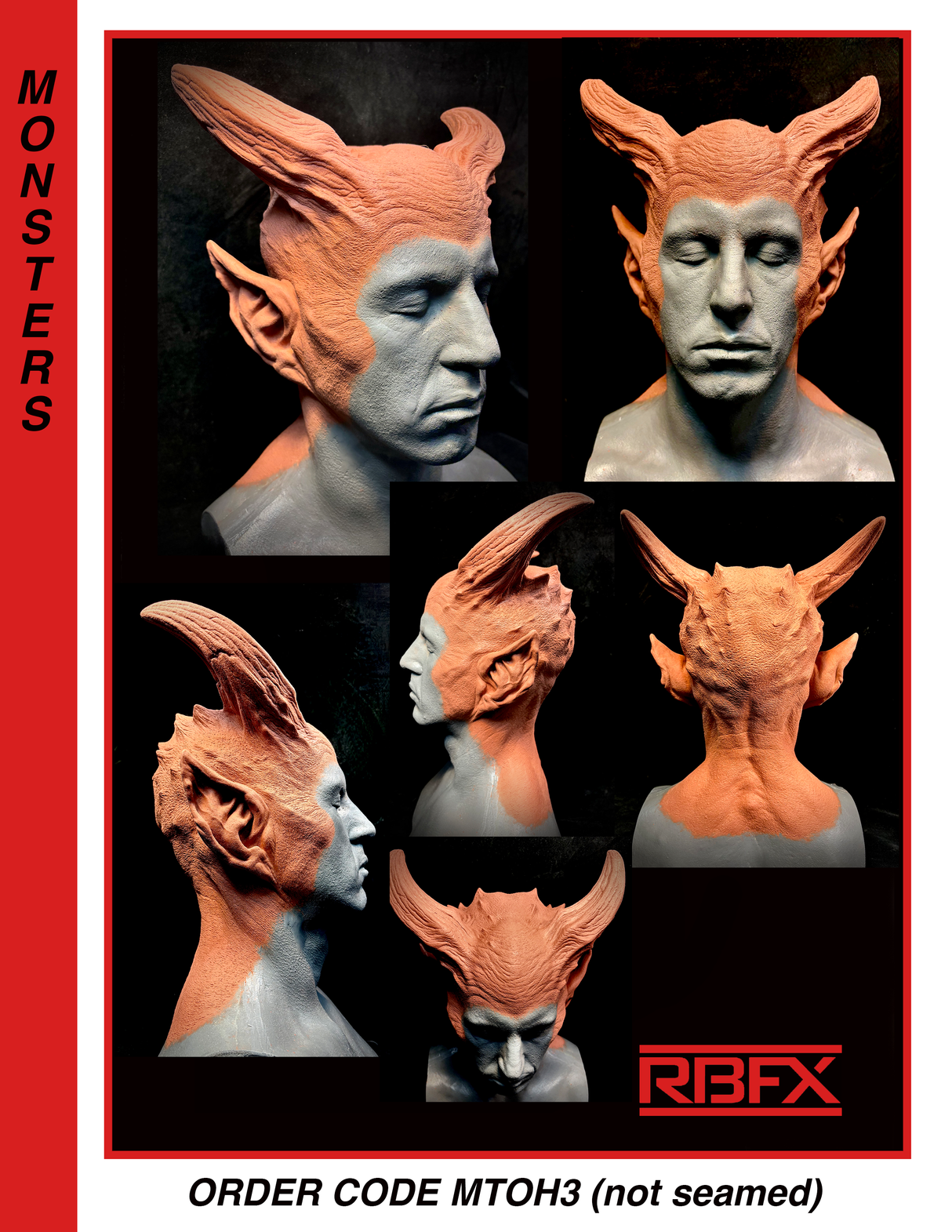 MTOH3 - DEMON/MONSTER / SCI-FI FOAM LATEX (not seamed/ In- Store Pickup Only)