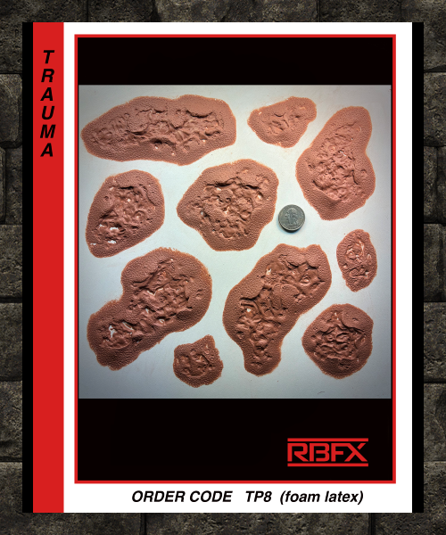 TP8 - WOUNDS/ TRAUMA/ ZOMBIE - Foam Latex