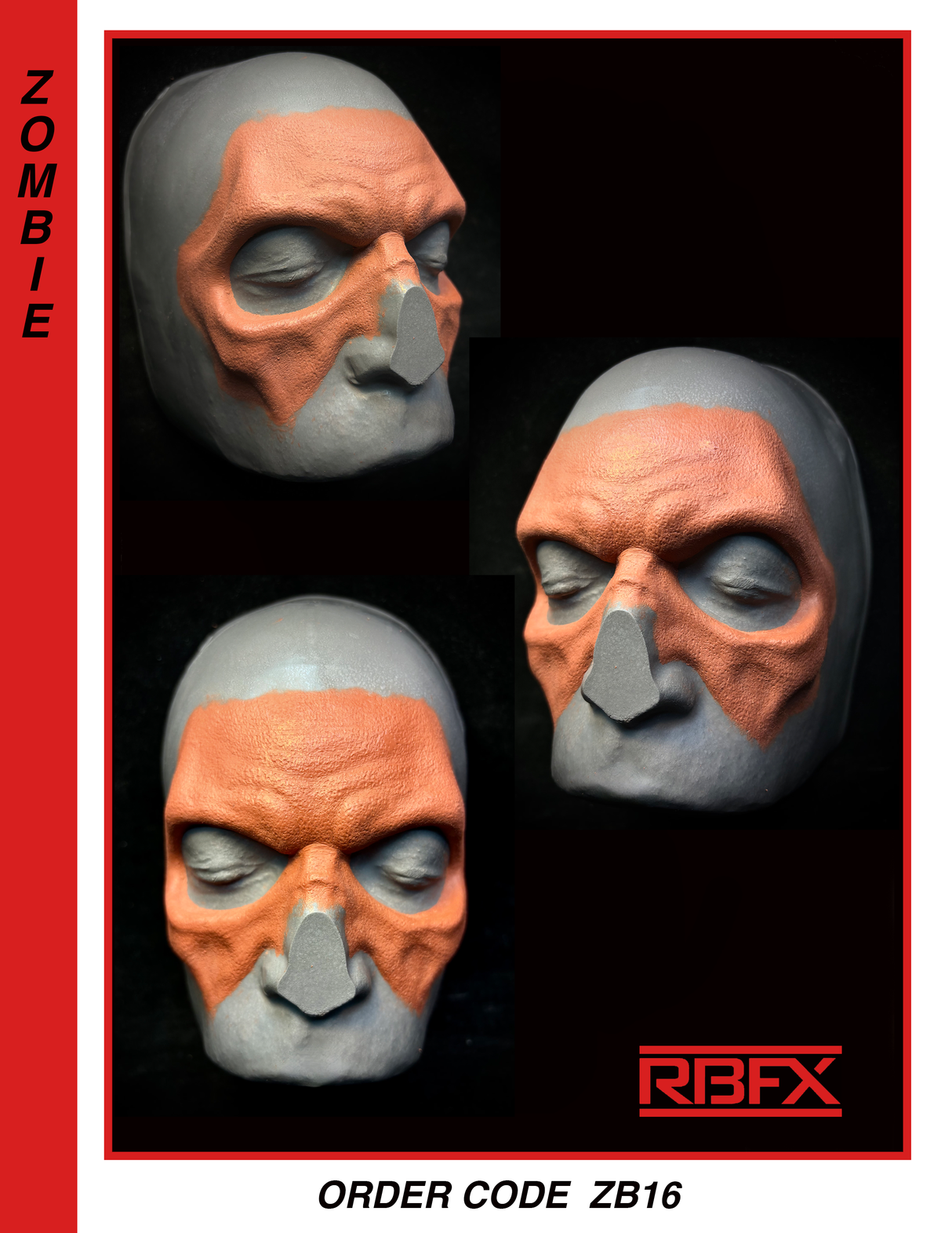 ZB16 - ZOMBIE BROW & CHEEKS - Foam Latex