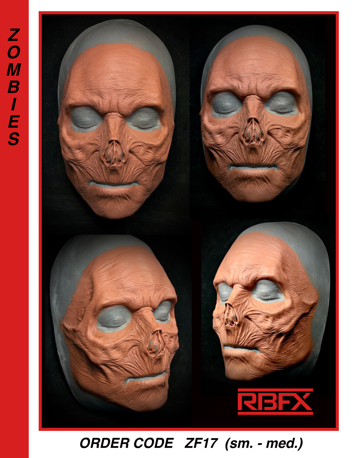 ZF17 - GHOUL/ZOMBIE- Foam Latex