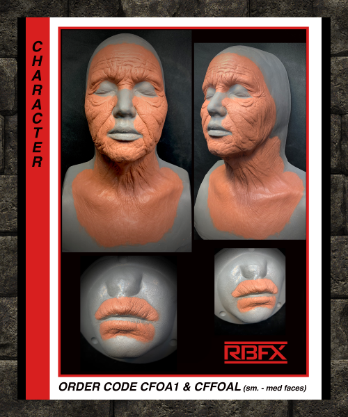 CFOA1 & CFFOAL - OLD AGE FEMALE/ HAG/ WITCH  - Foam latex with Vacuum Form