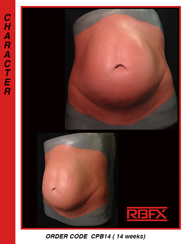 CPB14 - 14 weeks - Pregnant Belly - Foam Latex - In Store Pickup only (7523981459714)