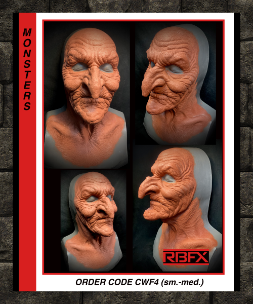 CWF4 - WITCH/HAG/GOBLIN/OLD LADY - Foam Latex with Vacuum Form