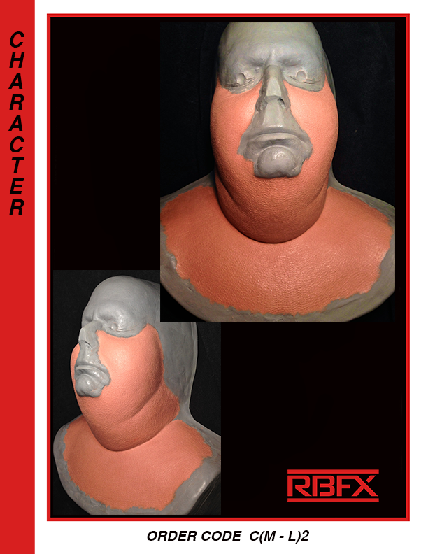 C (M-L) 2 Character Fat Neck Medium-Large - Foam Latex (7523976839426)