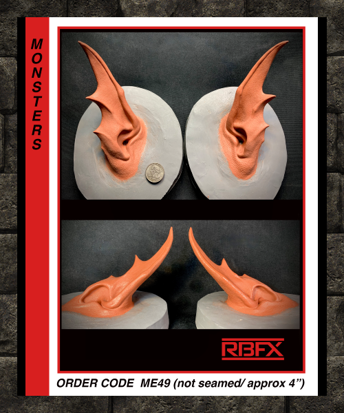 ME49 - MONSTER/ DEVIL/ ORC/ DEMON EARS - Foam Latex