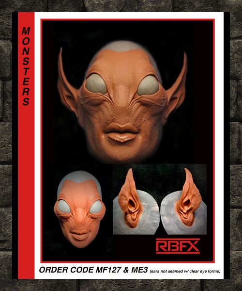 MF127 & ME3 (NOT SEAMED) - BEAUTIFUL ALIEN - Foam Latex