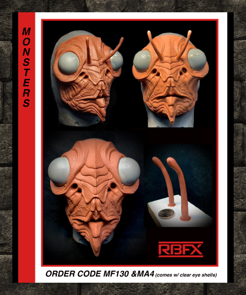 MF130 & MA4 - FLY/ INSECT/ BUG/ ALIEN/ MONSTER - Foam Latex