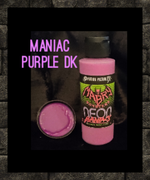 Neon Maniacs Rubber Mask paint 4 oz Set