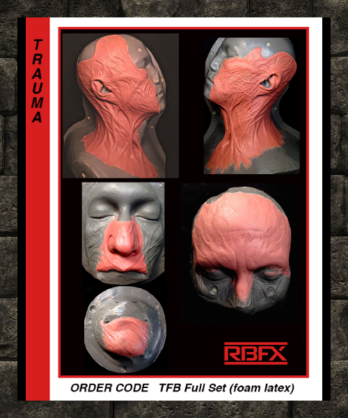 TFB FULL SET - BURNED- TRAUMA- FREDD - FOAM LATEX (7524450664706)