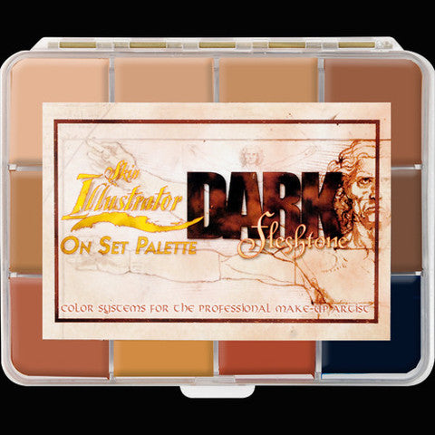 Skin Illustrator On Set Dark Flesh Tone Palette (7523953770754)