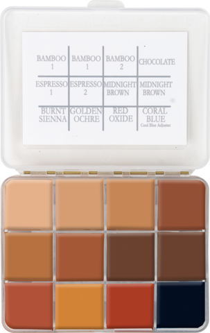 Skin Illustrator On Set Dark Flesh Tone Palette (7523953770754)