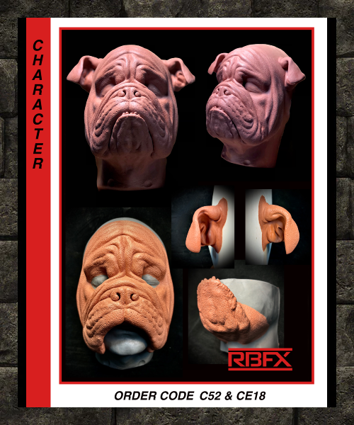 C52 & CE18 - BULLDOG/DOG/ANIMAL - Foam Latex