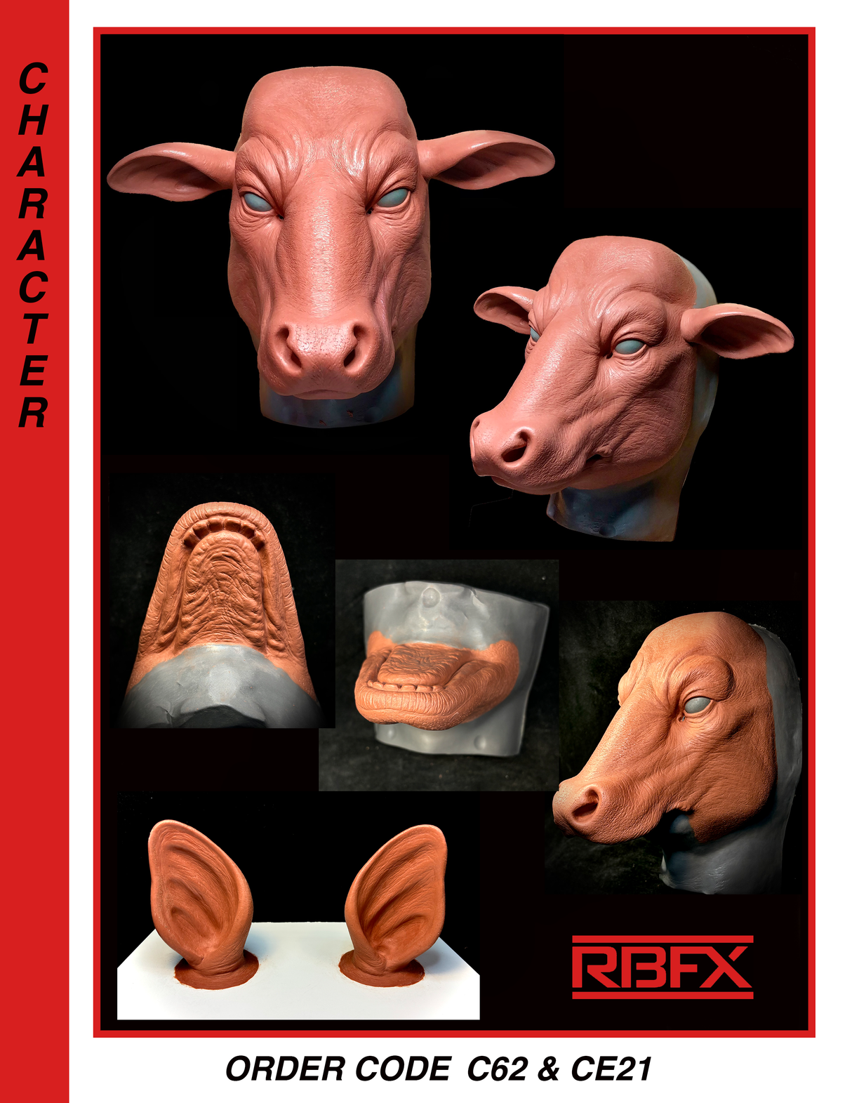 C62 & CE21 - Cow/ Animal - Foam Latex