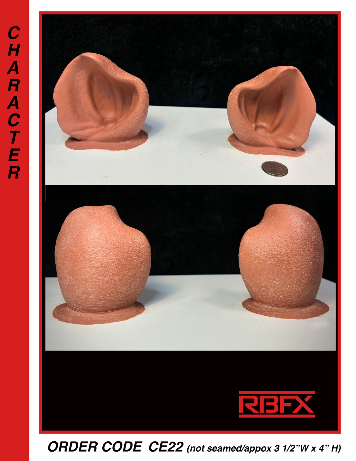 CE22- Pig/ Animal Ears - Foam Latex