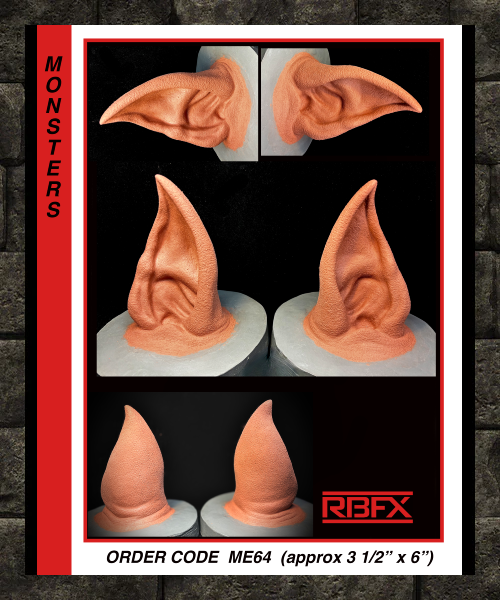 ME64 - Alien Ears/ Creature/Monster/Yoda - Foam Latex