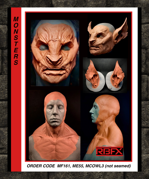 MF161,ME55,MCOWL3 - WEREWOLF/MONSTER - FOAM LATEX