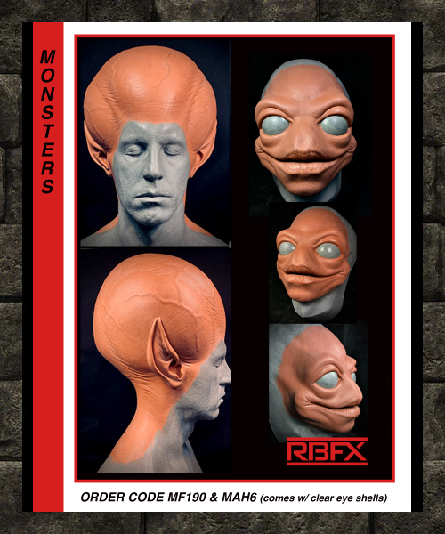 MF190 & MAH6 - Cute Alien - Foam Latex - (NOT SEAMED) [In Store Pickup Only]