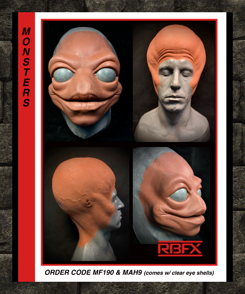 MF190 & MAH9 - Cute Alien (NOT SEAMED) - Foam Latex