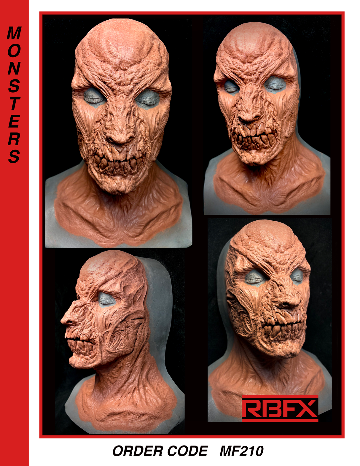 MF210 - CREEPY/ CREATURE/ MONSTER  - Foam latex