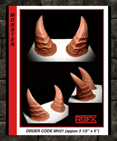 MH21 – Large Horns/ Devil/Demon/Monster - Foam Latex