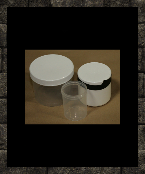 16oz Poly Jar Single Wall with Lid