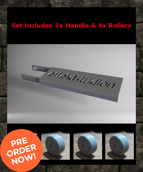 Texture roller handle & Four Texture Wheel set (one Handle and four wheels) PRE-ORDER (7524320837890)
