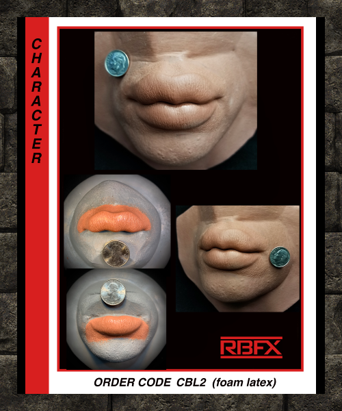 CBL2 - EXTRA BIG FOAM LATEX LIPS/ DOLLIFICATION