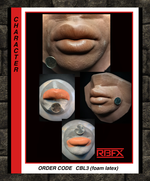 CBL3 - EXTRA BIG FOAM LATEX LIPS/ DOLLIFICATION