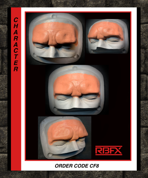 CF8 - BROW/ FOREHEAD/ CAVEMAN/ OGRE/ NEANDERTHAL - Foam Latex