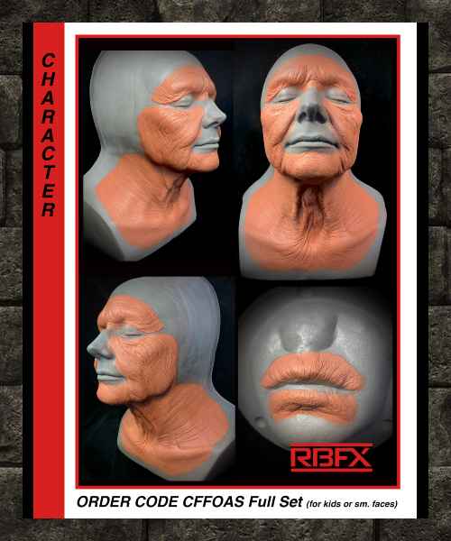 CFFOAS FULL SET -old age for kids or sm. faces only - Foam Latex (7524436246786)