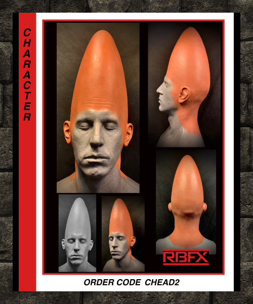 CHEAD2 - CONEHEAD/ CLOWN - Foam latex (IN- STORE PICKUP ONLY)