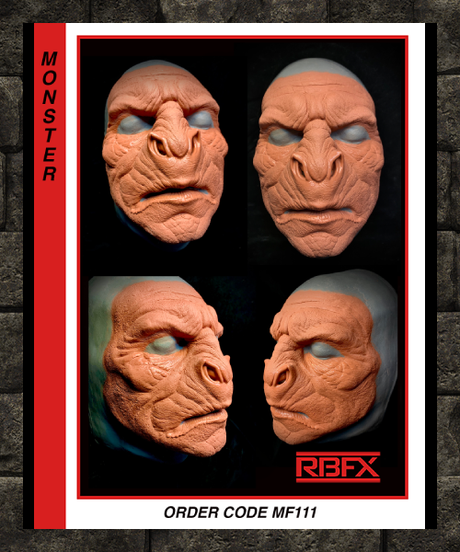 MF111 - orc - monster - alien - bat creature face - Foam Latex (7524436082946)